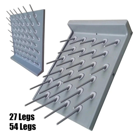 Wall Lab Drying Draining Rack With 27 Pegs Made From Food Grade PP Grey with pegs for drying laboratory glassware