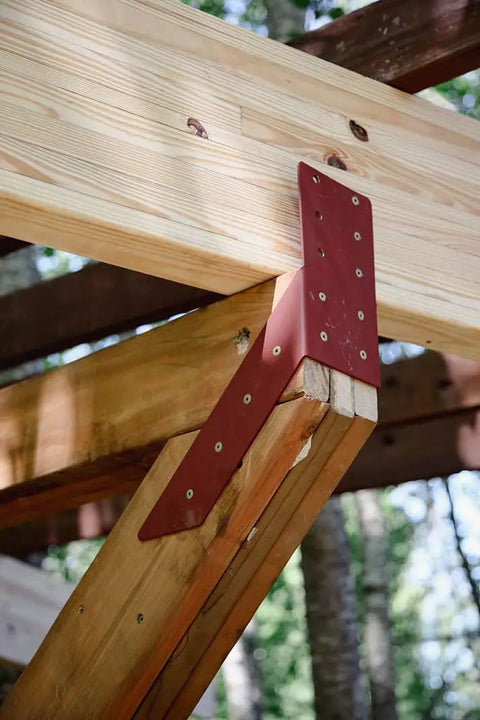 Tree Fort Hardware Kit With Static Yoke And Two Tabs To Expand Your Treehouse Footprint And Improve Platform Stability And Level Up DIY Adventures For Outdoor Builds And Family Fun