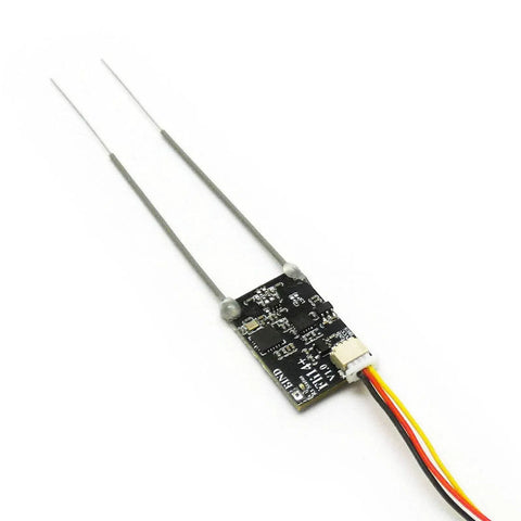 Fli14 Plus AFHDS 2A IBUS Receiver With Real Time RSSI Output On Screen Display For FPV Drones And RTF Flight Telemetry in black