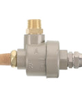 Quick Exhaust Valve For Tire Changer Machines Heavy Duty Pneumatic Dump Valve With Reliable Flow Control Built Tough Metal With Easy Fit With Various Workshop Tire Changer Parts, side view
