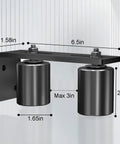 Gate Roller Guide For Sliding Doors, 2 Inch Slide Gate Roller With L Bracket, Universal Adjustable Heavy Duty Sliding Gate Rollers
