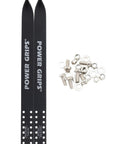 Fixie Strap Set for Clipless Pedals Black XL Straps Attach Directly to Pedals, shown with hardware for easy assembly