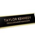 Personalized Desk Name Plate For Office Custom Engraved Aluminum Desk Sign With Name And Title Durable Office Name Plate