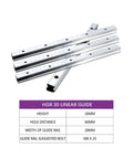 High Quality Linear Guide Rail Kit With 4 Pcs HGR30 200 To 500mm For Pro CNC Smooth Zero Friction Easy Install Sealed Units Automation Measuring Needing Dead Accurate Straight Line Reliable Performance On DIY Project You Gotta Love It, HGR30 rails