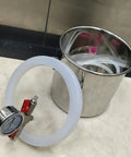 Built To Last 304 Stainless Steel Vacuum Chamber With Durable Acrylic Lid And Roomy 21 Liter Tank for resin degassing and silicone pouring.