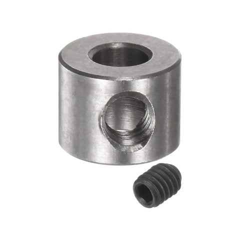 Beefy 5mm Bore Stainless Steel Shaft Collar With Set Screw, 10mm Outside Diameter 7mm Thick, 304 Stainless, Rugged Positioner, Spacer