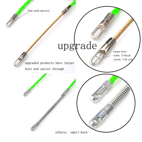 Get The Job Done Fast With This 32 Foot Plastic Coated Steel Fish Tape Wire Puller showing upgraded steel components for better cable routing.