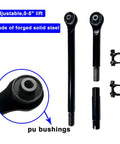 Forged Adjustable Rear Track Bar For 0 To 5 Inch Lift Fits Ram 2500 4WD Panhard Rods 2 To 4 Inch Adjustable Track Arm With Poly Bushings And Heavy Duty Beefed Up Durability, forged solid steel with PU bushings