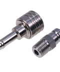 Outboard Fuel Tank Connector And Plug Kit Five Sixteenths Inch Brass Fittings Female And Male Durable Plated Gas Line Adapters close-up