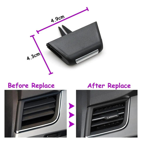 Air Vent Adjustment Clip For Audi Q7 2016 2019 Replacement Vent Tab Clip For HVAC AC Outlet Paddle Repair Kit Durable Auto Interior Upgrade Direct Fit Easy Install DIY Ready Airflow Control, 4.9cm clip