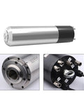 Killer 3.2 Kw Water Cooled Spindle With Auto Tool Changer Bt30 Interface For Cnc Milling showing sleek aluminum body and ports.