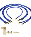 Universal Car Grounding Kit With PVC Ground Wires Set Includes 2 100cm Cables, 2 80cm Cables, And 1 60cm Cable, Earth Ground System