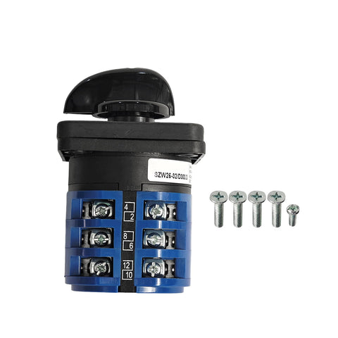 30 Amp RV Transfer Switch With 3 Position Shore Off Gen Rotary Selector for Safe Power Switching between Shore Power and Generator