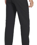 Back view of Weatherproof Softshell Snow Pants For Skiing Snowboarding And Outdoor Adventures With Zipper Pockets Black 34 Inch Waist