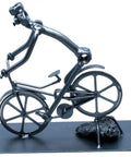 Handmade Metal Nut And Bolt Figurines For Desk Bicycle Ornament And Bike Themed Desktop Statue Unique Cool Gift For Dads