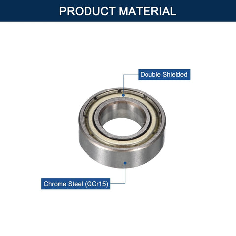 685ZZ miniature ball bearings, chrome steel, double shielded