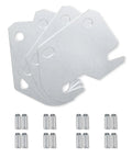 Heavy Duty Bed Rail Hooks For Wooden Bed Frame Brackets and Steel Hardware Plates, silver metal hooks and connectors for mattress support.