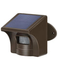 Smart Solar Driveway Alarm System With 2.4 GHz WiFi And Real Time App Alerts Weatherproof Outdoor Motion Sensor With Half Mile Wireless Range Push Notifications To Your Phone For Fast Yard Security, close-up view.