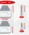 All In One Screen Door Closer Repair Kit With Two Heavy Duty Washers And Eight Replacement Pins Universal Fit For Andersen Emco Larson And Pella Storm Doors So You Fix It Fast And Keep It Slamming Smoothly showing washers and pins sizes