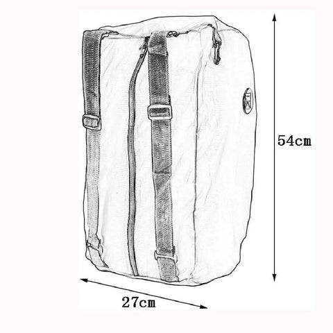 Lightweight Packable Hiking Daypack For Travel Camping And Cycling Foldable Canvas Bag With Durable Construction Spacious Capacity