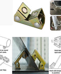 4-Piece V Type Magnetic Welding Clamps Set With Adjustable V Base for Tack Welding with metal tabs and gussets