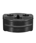 Cool Universal 13mm Muffler Exhaust Hanger Rubber Bushing Mount Bracket Kit With Two Holes For Tail Pipe Support And Insulator减震, black rubber, front view