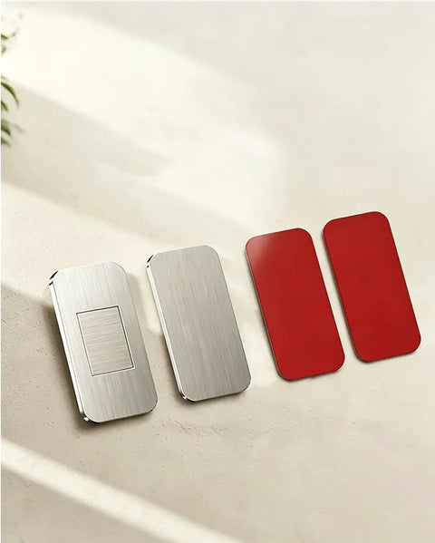 20 Pack Magnetic Cabinet Catches For Doors And Drawers Heavy Duty Neodymium Stainless Steel Latches displayed on beige surface