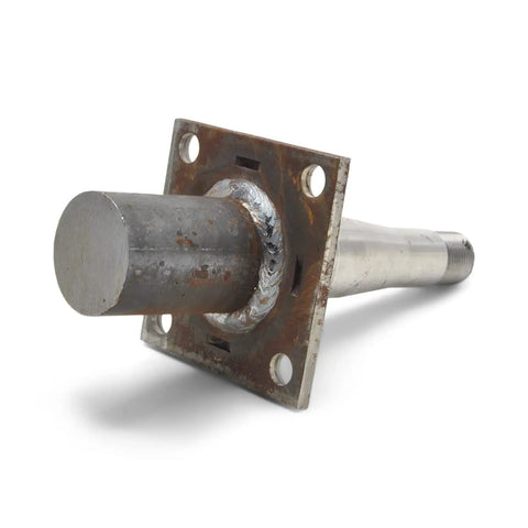 Beefed Up Heavy Duty Trailer Spindle For 3500 LB 84 Axle Weld On One And Three Quarters Inch Round With Brake Flange