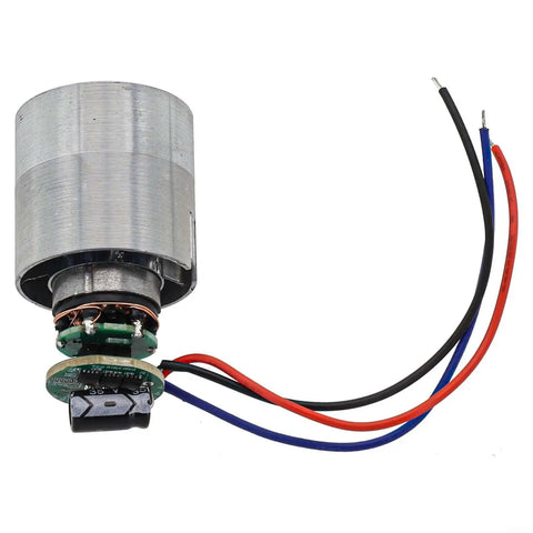High Performance 24 Volt Brushless DC Motor 100k RPM 50W with metal housing for turbo fan applications.