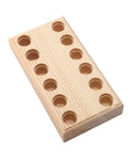 Wood pliers holder with multi slot rack for beading tools and hand tools, durable bead tool organizer, wood material close-up