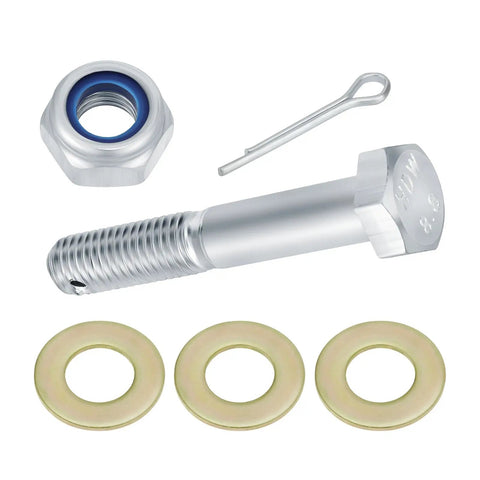 Beefy Left Right Tie Rod End Kit For Polaris Sportsman ATVs 335 400 450 500 570 600 700 800 Magnum Scrambler Trail Boss Xplorer Xpedition Xpress Direct Fit Replacement Steering Kit, silver tie rod end with washer and cotter pin