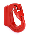 Front view of 2 Ton Heavy Duty Alloy Steel Lifting Hook Weld On Anchor Hook With Protective Red Coating For Wrecker Crane And Tractor Equipment