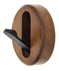 Swanky Black Walnut Wall Mounted Hooks For Folding Storage Game Changer For Small Spaces Modern Wood Coat Hangers, detail view