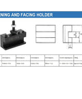 Universal Wedge Type Boring Bar Holder For CNC Machining High Speed Steel Tool Post Fixture Quenched Components 4-12mm