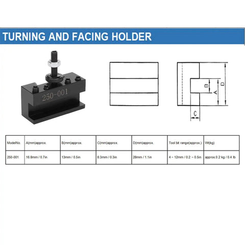 Universal Wedge Type Boring Bar Holder For CNC Machining High Speed Steel Tool Post Fixture Quenched Components 4-12mm