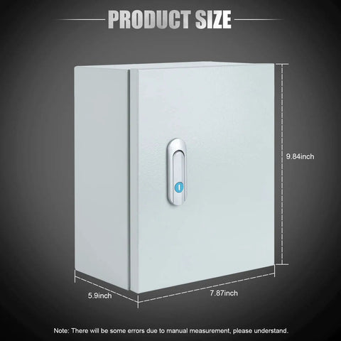 Rugged Wall Mounted Electrical Junction Box For Indoor And Outdoor Use Heavy Duty Steel Enclosure With Waterproof And Dustproof Seal