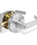 Tough As Nails Heavy Duty Storeroom Lever Lock With Inside Lever And Outside Key Access Bump Resistant Cylinder Industrial Grade Security
