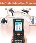 Pro Grade Wireless Barcode Scanner With Rechargeable Battery And 2 4 Ghz Rf Transceiver showing 4-in-1 multi-function options.