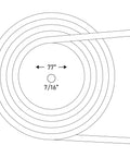Diagram of All Temperature Hot Glue Rope Roll 77 Feet For Nonstop Gluing 7 Sixteenth Inch Clear Sticks Designed For DIY Crafts And Projects