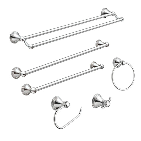 Preston Collection Polished Chrome Bathroom Hand Towel Ring Wall Mounted Towel Holder That Makes It A Snap To Install, Model DN8486CH