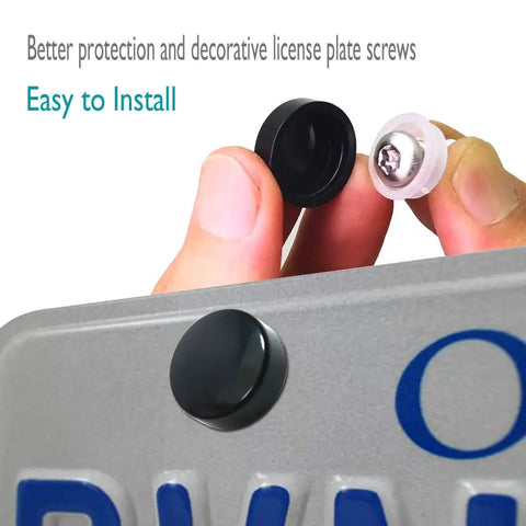 Anti Theft License Plate Screws Set In Rust Resistant Stainless Steel Tamper Proof Security Bolts For License Plates