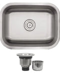 Beefy 23 Inch Undermount Single Bowl Kitchen Sink With Round Drain 18 Gauge Stainless Steel Deep 9 Inch Basin Strainer Drain Included.