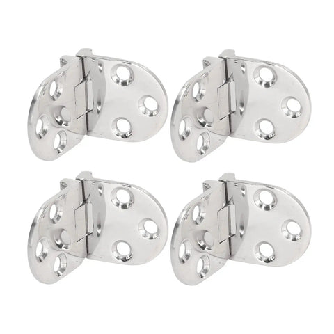 4 Pack 316 Stainless Steel Marine Door Hinges With Mounting Holes For Yacht Boat RV And Home Cabinets Hatch Replacement Heavy Duty Rust Resistant