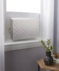 2 Pack Indoor Window AC Cover For Window Units With Double Insulation And Free Elastic Straps Dust Proof Debris Guard