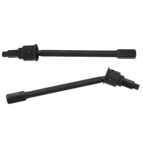 Heavy Duty Brass Hex Hub And Cvd Axle Shaft Stub Axle Kit For Axial Utb18 Capra 1/18 Rc Crawler Upgrades, black hex shafts.