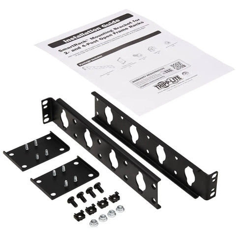 Built Tough Heavy Duty Vertical Zero U Pdu Rack Mount Bracket Solid Steel Support with installation guide and hardware components.