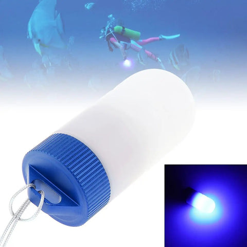 Two Color Scuba Dive Signal Light Four Modes Blue And Red Constant And Flashing Mini Tank Marker Light for night dives