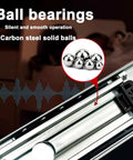 1 Pair 76mm Wide Heavy Duty Drawer Slides For Truck Bed With Full Extension, Quiet Operation, Anti Rust Design, Smooth Ball Bearing Rails For Easy Access To Tools And Gear, close-up ball bearings