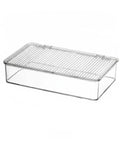 Clear Pet Storage Bin Kick Clutter To The Curb In Style Slick Transparent Plastic Organizer with lid for pantry or desk use.