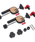 2 Pack Adjustable Screw Bench Dog Clamps, 19mm workbench clamping elements for woodworking, milling, drilling, and sawing projects